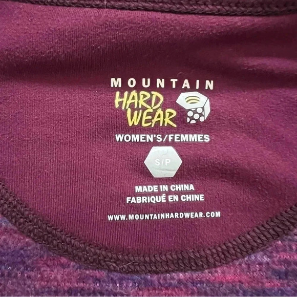 Mountain Hardwear Sarafin Cardigan Full Zip Sweater Women Sm Wool Blend Purple - Picture 12 of 16
